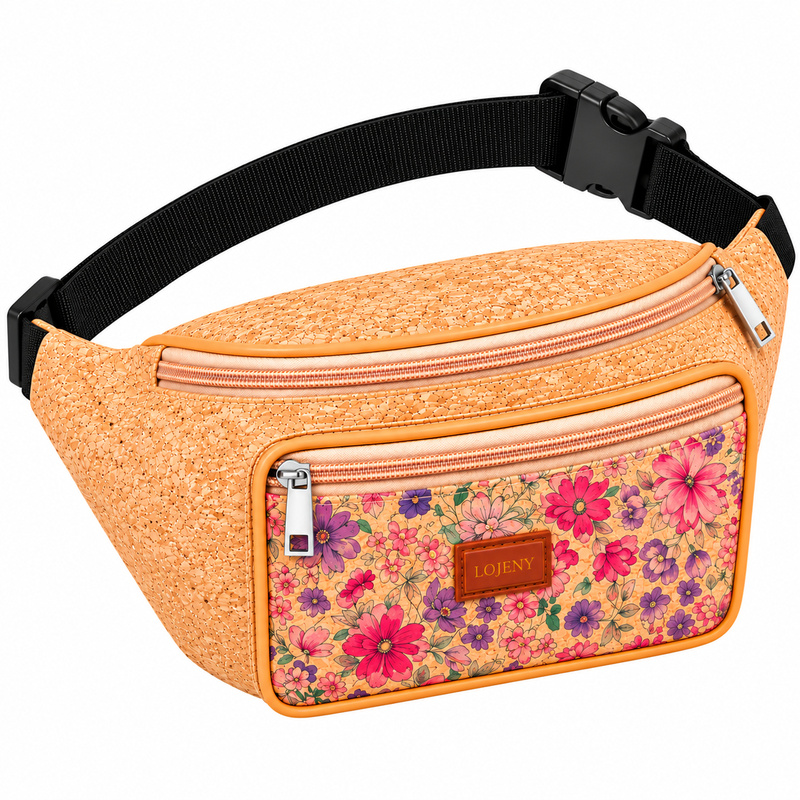 7205 Wild Flowers Bumbag with Front Zipped Pocket (New) (image for) 7205 Wild Flowers Bumbag with Front Zipped Pocket (New)